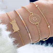 Load image into Gallery viewer, Female Boho Map Heart Bracelet Set