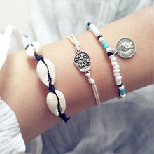 Load image into Gallery viewer, Female Boho Map Heart Bracelet Set