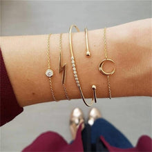 Load image into Gallery viewer, Female Boho Map Heart Bracelet Set