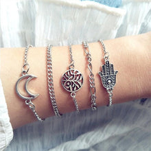 Load image into Gallery viewer, Female Boho Map Heart Bracelet Set