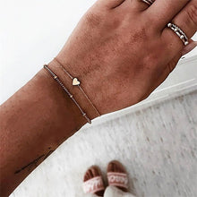 Load image into Gallery viewer, Female Boho Map Heart Bracelet Set