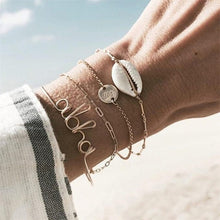 Load image into Gallery viewer, Female Boho Map Heart Bracelet Set