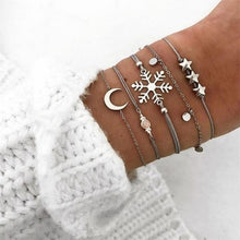 Load image into Gallery viewer, Female Boho Map Heart Bracelet Set