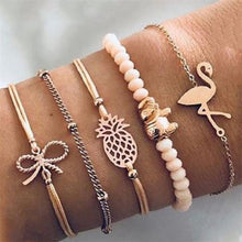 Load image into Gallery viewer, Female Boho Map Heart Bracelet Set