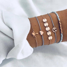 Load image into Gallery viewer, Female Boho Map Heart Bracelet Set