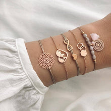 Load image into Gallery viewer, Boho Rose Map Bracelets