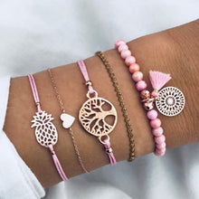 Load image into Gallery viewer, Boho Rose Map Bracelets