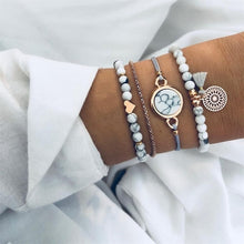 Load image into Gallery viewer, Boho Rose Map Bracelets
