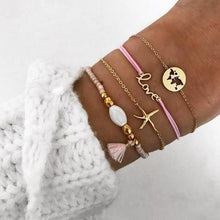 Load image into Gallery viewer, Boho Rose Map Bracelets