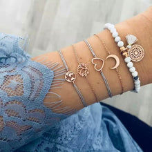 Load image into Gallery viewer, Boho Rose Map Bracelets